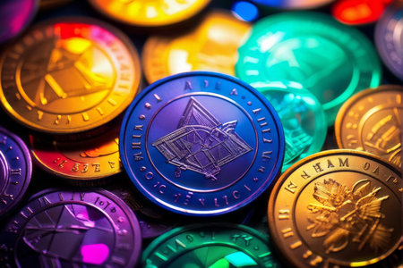 colorful background for financial or business themeの素材