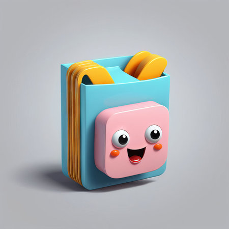 3d illustration of a funny little baby.の素材