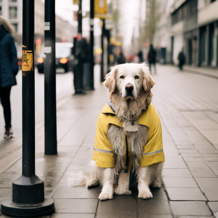 dog in the parkの素材