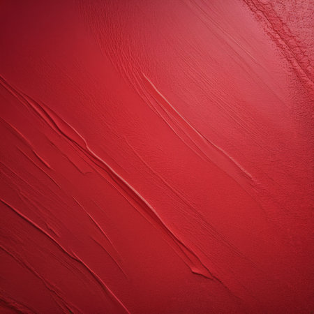 red background with a texture of painted paintの素材