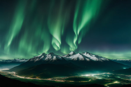 A serene landscape featuring a lush green field with blooming flowers and tall trees under the clear blue sky. The image features strong visual details, balanced composition, and aの素材