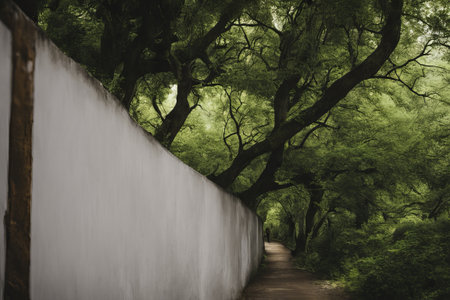 picturesque view of beautiful nature the parkの素材