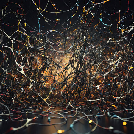 abstract background with glowing lights an exquisite mix of colors, textures and interesting patternsの素材