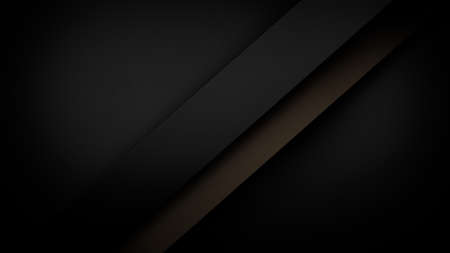 Modern simple dark leather textured background with brown leather stripe layers.の写真素材