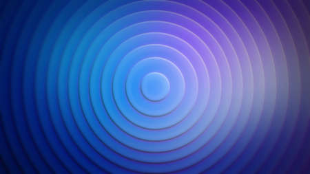 Abstract blue circle background. Round shaped background. Round 3D Illustration, Circle 3D Rendering.の写真素材