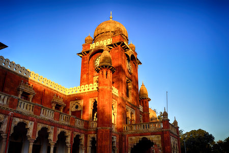Mahatma Gandhi Hall. Ghanta Ghar, Indore, Madhya Pradesh. Also Known as King Edward Hall. Indian Architecture.の写真素材
