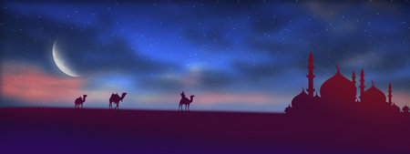 Ramadan Kareem background. Greeting for Ramadan Mubarak, Eid Mubarak. Happy Ramadan, Happy Eid Greeting Card Idea. Holy Month. Copy Space.の写真素材