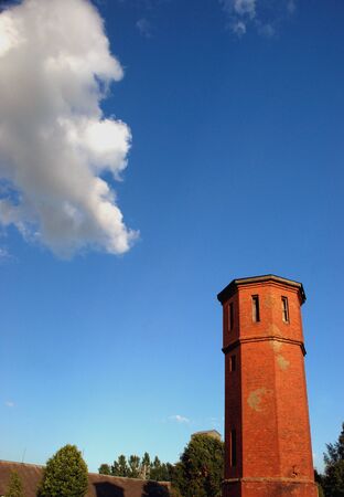 Old water tower remained as a decorationの写真素材