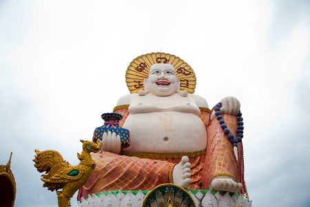 Koh Samui, Thailand - December 14 : The Big Buddha Statue and built in 1972. It is located on the territory of the temple Wat Phra Yai on the Day of St. Lucia, December 14, 2012.のeditorial素材