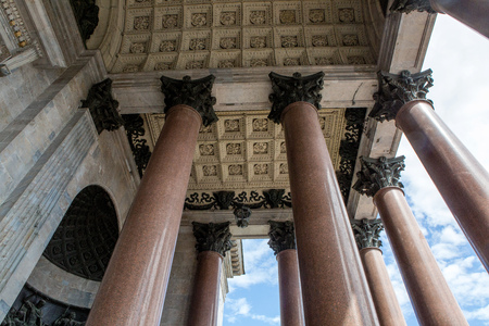 Saint Petersburg, Russia - 10 July : St. Isaac Cathedral Built in 1818-1858 years by architect Auguste Montferrand ,the days of military glory of Russia on 10 July, 2016.のeditorial素材