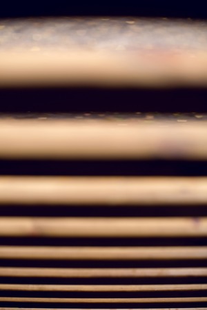 horizontal wooden boards of brown color with the angle of the textureの写真素材