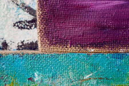 multicolored colors abstraction on canvas purple hueの写真素材