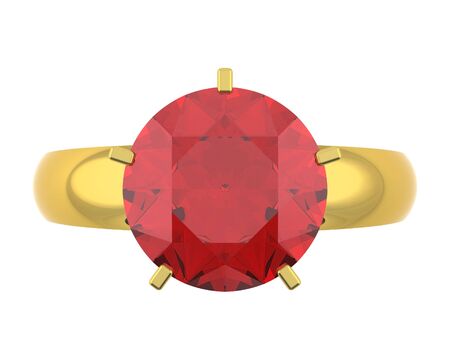 computer generated golden diamond ringの写真素材