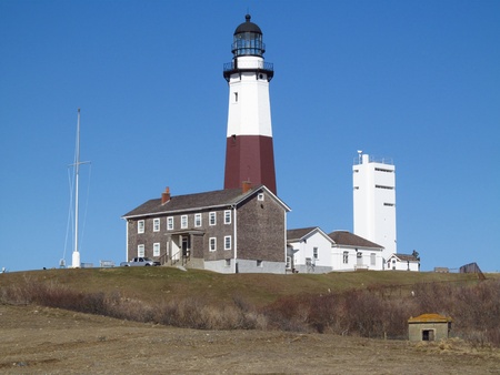 Lighthouse in Montauk New Yorkの素材