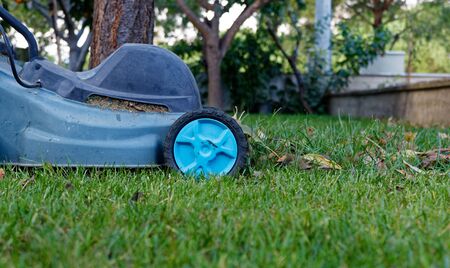 grass cuttingの写真素材