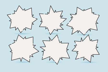 speech bubble speech balloon suitable for illustration and comicのイラスト素材