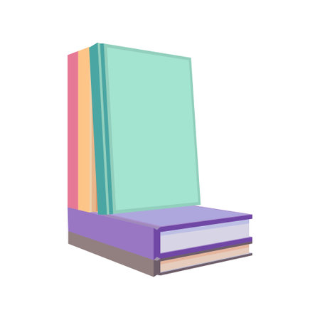 Books in flat design style, vector illustration.のイラスト素材