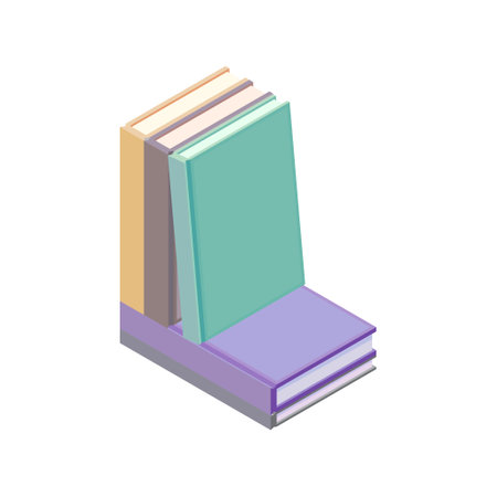 Books in flat design style, vector illustration.のイラスト素材