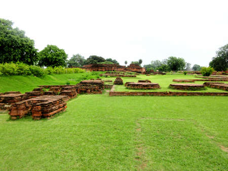 Ruins Of Nalanda Bihar Indiaの写真素材