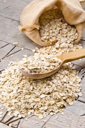 Oat flakesの写真素材
