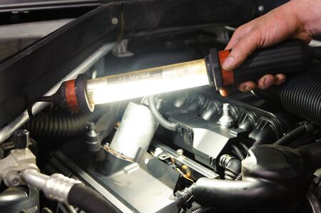 repair of motorの写真素材