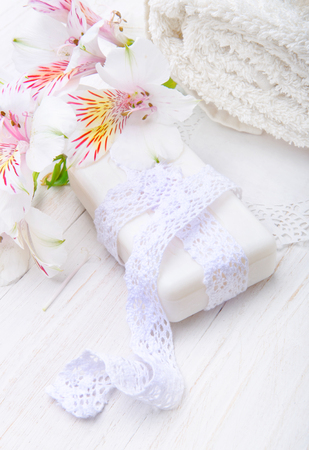 Spa. Washing Hands.の写真素材