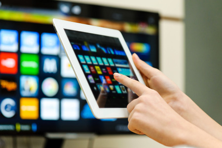 smart tvの写真素材