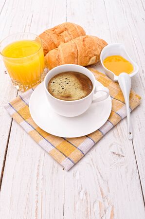 breakfast with coffeeの写真素材