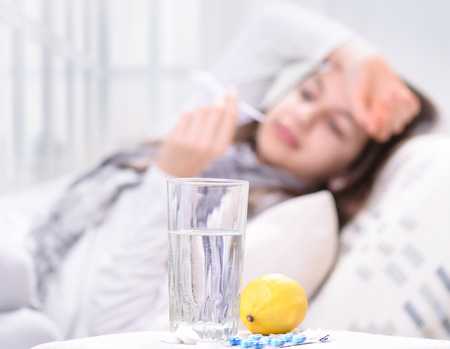 Sick Woman.の写真素材