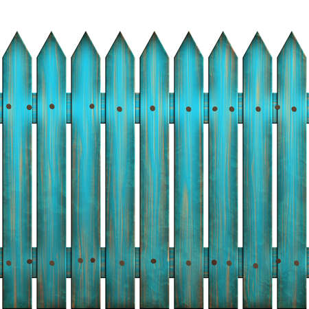 The fence on white background, The Illustration 3D. isolated objectの写真素材