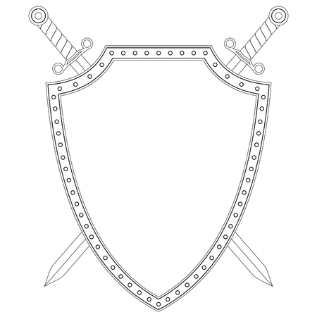 Shield and swords.のイラスト素材