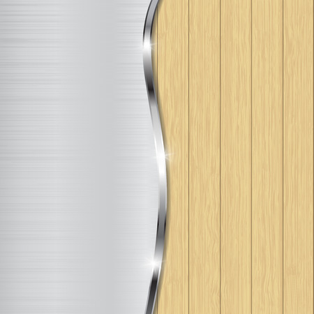 Metal and wooden combined backgroundのイラスト素材