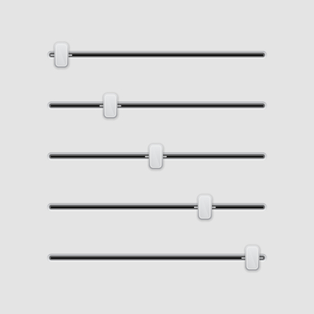 Media slider bar element.のイラスト素材