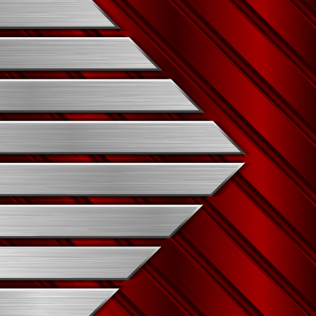 Red metal striped background vector illustration.のイラスト素材
