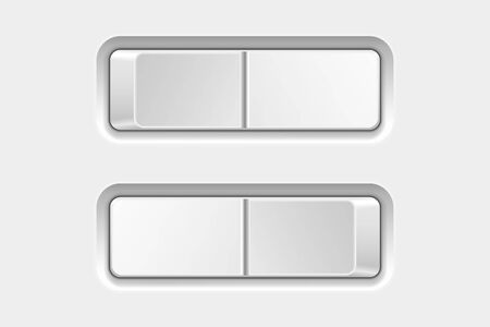 Switch buttons. On and Offのイラスト素材