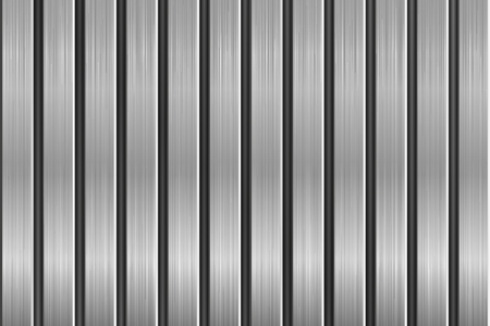 Metal texture with vertical brushed planksのイラスト素材
