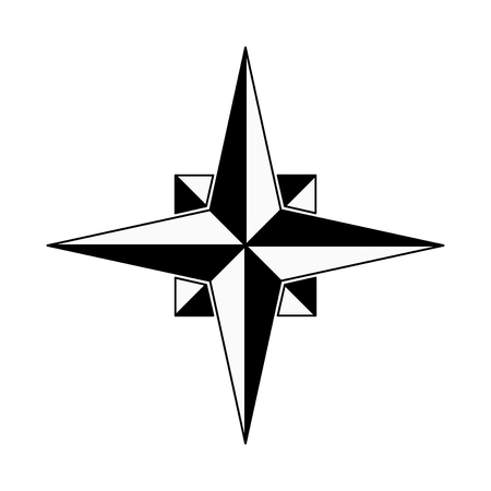 Wind rose. Vector illustration isolated on white backgroundのイラスト素材
