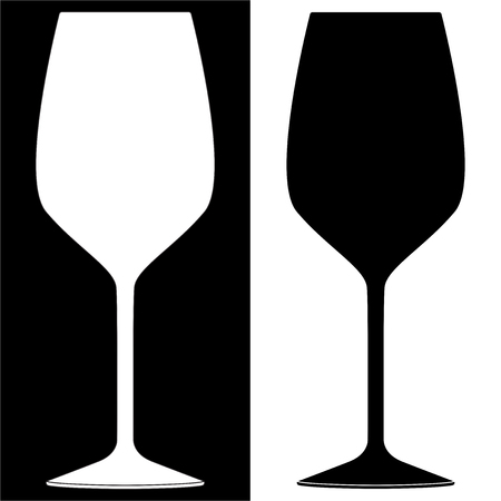 Glass of wine. Icons. Vector 3d illustration isolated on white backgroundのイラスト素材