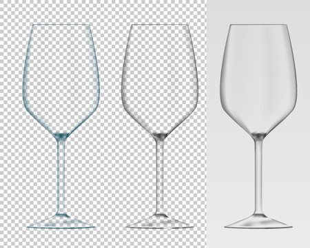 Wine glasses. Transparentの写真素材