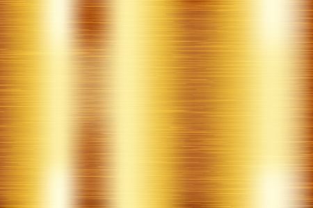 Golden metal background. Scratched texture. Vector 3d illustrationのイラスト素材
