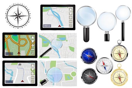 Navigation equipment setのイラスト素材