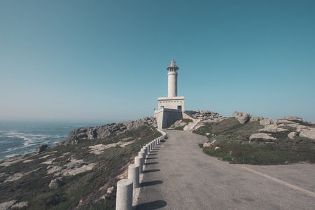 lighthouse on the ocean coast in spain