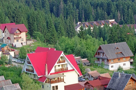 Accomodation concept in a mountain resort, Durau in Romania