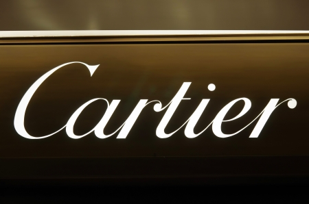 ROME, ITALY - MARCH 08  Cartier luxury brand on Via del Condotti in Rome on March 08, 2011 in Rome, Italyのeditorial素材