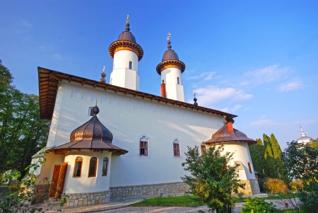 Church of Varatec monastery in Moldaviaの写真素材