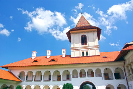 Orthodox monastery details, the entrance  Sambata Monastery in Transylvaniaの写真素材