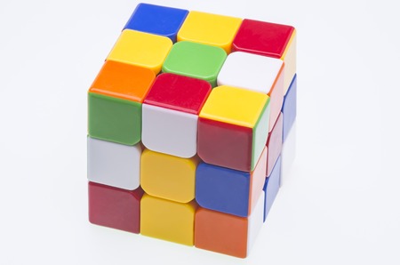 Close image of a scrambled Rubikのeditorial素材