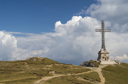 Heroes Cross from Bucegi Mountain (Romania) was built between 1926 and 1928 at 2291 m. altitude.