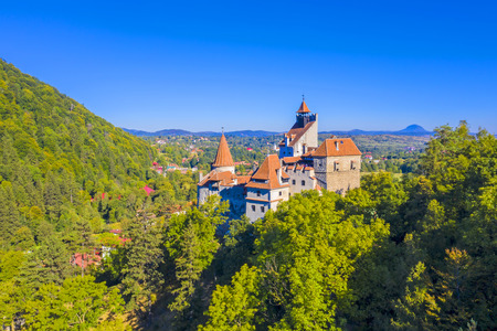 Medieval Castle of Bran, known for Dracula story, one of important landmarks in Romania.のeditorial素材