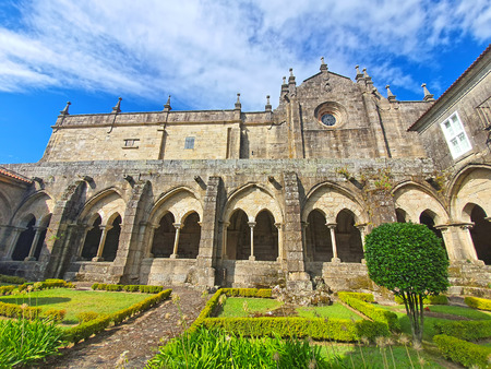 Cathedral of Saint Mary of Tui, province of Pontevedra,  Galicia, Spainのeditorial素材